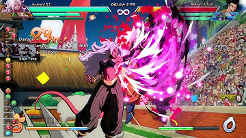 DRAGON BALL FighterZ - Android 21 - 7318 Damage - Midscreen, Beam Assist, 4 Bars