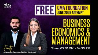 FREE CMA Foundation Business Management Chapter 4 Lecture 2 | CS Suchi Goel | For December 2026