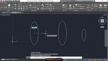 AutoCAD Ellipse Command Tutorial Complete- Elliptical Axis End Arc in AutoCAD in Hindi