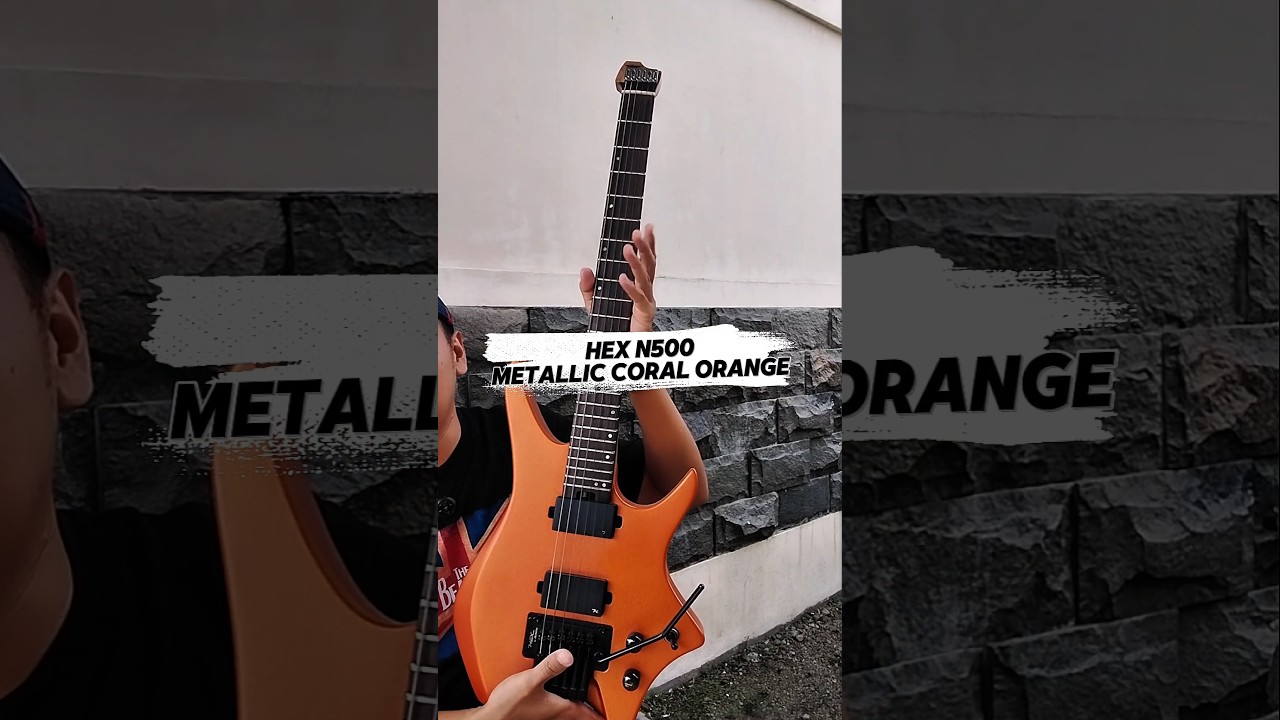 ギター HEX Guitars / N500 llic Coral Orange new】HEX Guitars