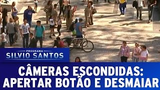 Câmeras Escondidas (24/04/16) - Apertar botão e Desmaiar