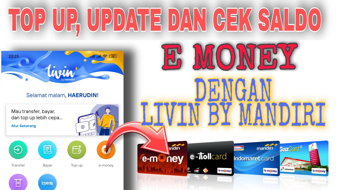 Cek, Update Dan Top Up Saldo E Money Menggunakan New Livin By Mandiri