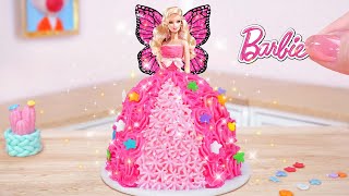 Amazing Tiny Barbie Princess Cake  Beautiful Miniature Pull Me Up Cake Recipe | Mini Cakes Making