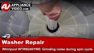 Whirlpool Washer Repair  Grinding Noise During Spin Cycle  Tub Bearing