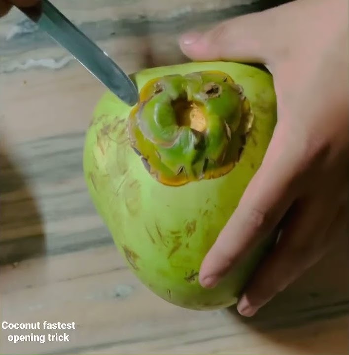 Fastest and easiest way to open Coconut