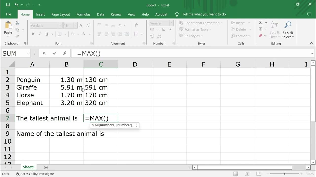 Convert Distances in Excel YouTube