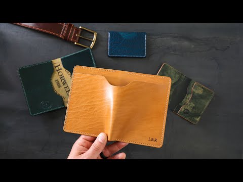New Custom Shell Cordovan Wallets & Horween 1940's Calf - YouTube