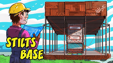 Living in a STILTS BASE to hide from my enemy.... (Rust Movie)