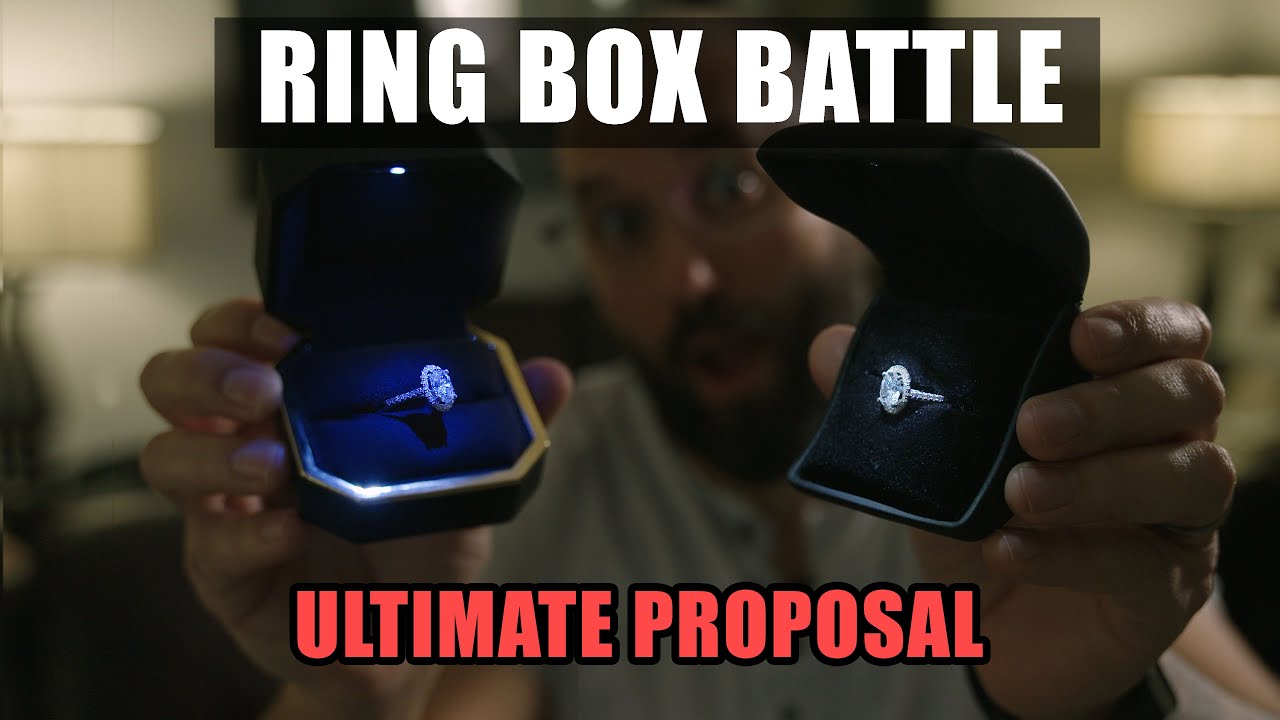 The Best Engagement Ring Boxes For The Ultimate Surprise Proposal. Box With  A Light And A Flat Box - Youtube