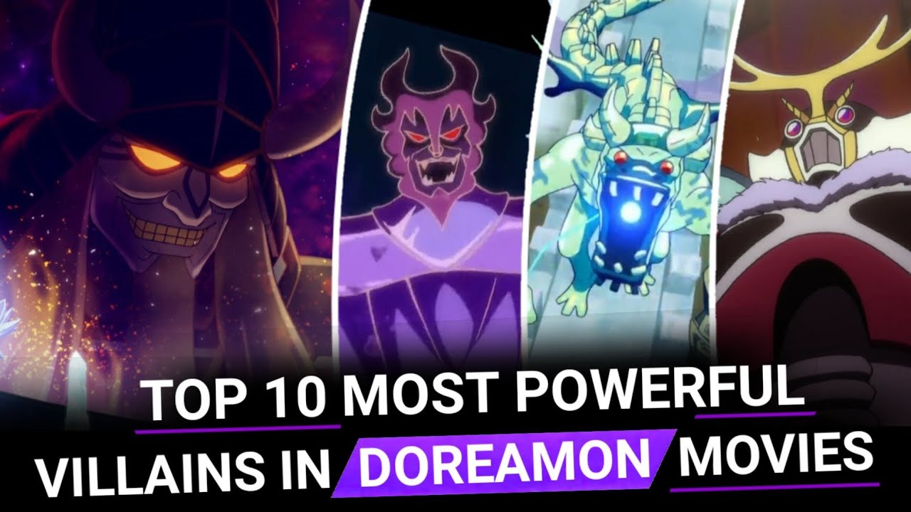 Top 10 Most Powerfull/Strongest Villain In Doraemon Movies DTSTOONS