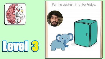 Brain Test Level 3 Put the Elephant into the Fridge Walkthrough