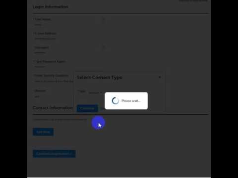 Accela Citizen Access Account Registration