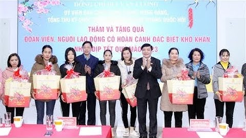 Tổng Thư ký Quốc hội, Chủ nhiệm Văn phòng Quốc hội thăm, tặng quà tết công nhân tại Hải Dương