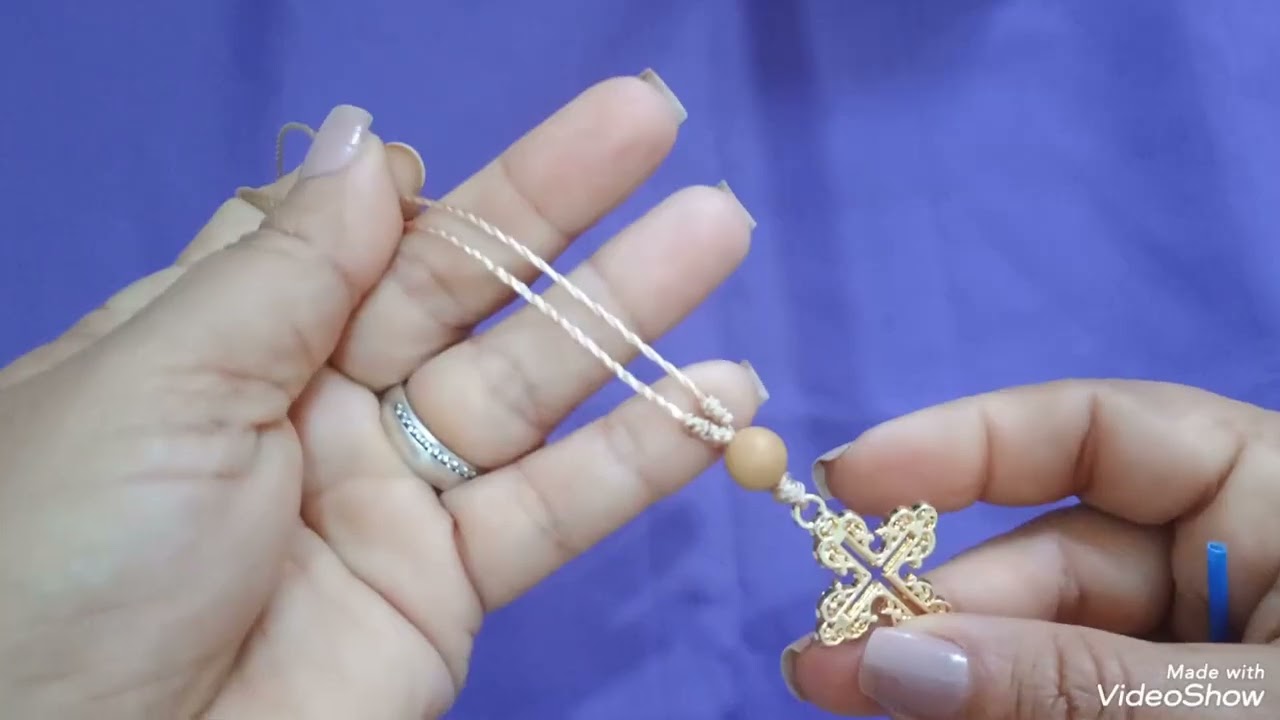 Como fazer Dezena de terço para Carro