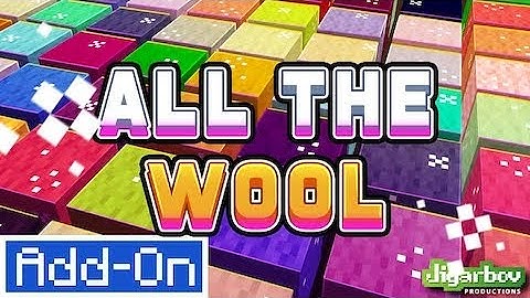 ALL THE WOOL | FREE Minecraft Marketplace Addon | Showcase ALL COLORS & Craftables