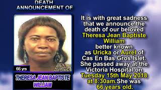 Theresa Jean Baptiste William short
