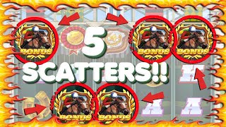 Online Slots Compilation with 5 Scatter BONUS!