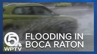 Severe weather brings flooding to Boca Raton