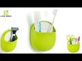 LOOK BACK Cute Wall Mounted Bathroom Toothpaste And Toothbrush Holder