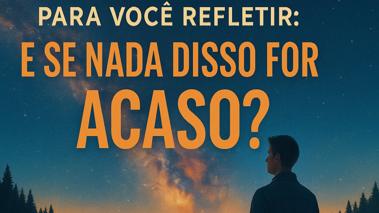 Para Você Refletir: E Se Nada Disso For Acaso? - YouTube