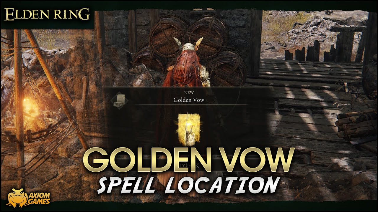 Elden Ring Golden Vow Spell Location YouTube