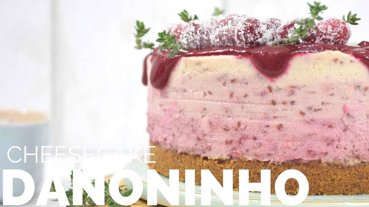 CHEESECAKE DE DANONINHO (frutas vermelhas) - SEM FORNO | BELLARIA CHOCOLATIER | RAQUEL CICOLIN