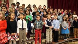 Foote School Students Sing "Over the River and Through the Woods"
