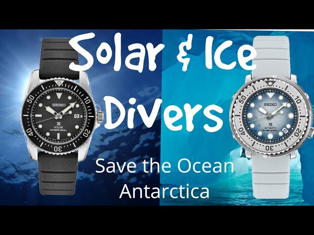 Seiko Save the Ocean Antarctica Autos and Solar 38mm Divers - YouTube