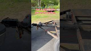 Brakes are quick and easy right? #racing #car #trailer #brakes #mechanic #cars #stockcar #racecar