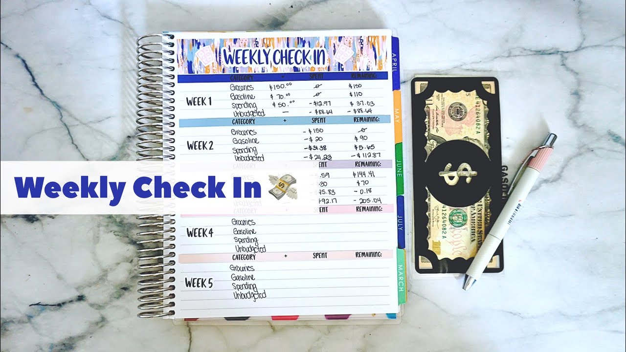 Money Check In | Cash Stuffing + Spending Recap - YouTube