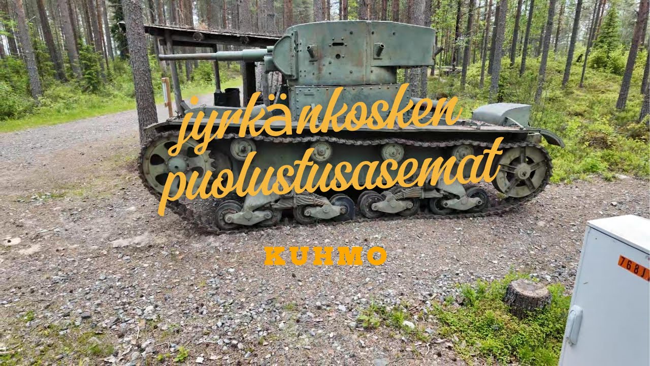 Jyrkänkosken puolustusasema Kuhmossa.