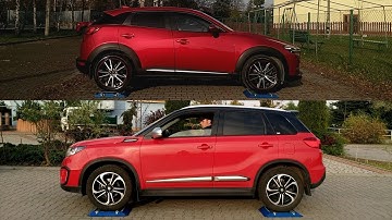 Part 1: Mazda CX-3 AWD vs Suzuki Vitara S All Grip - 4x4 test on rollers