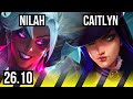 NILAH & Mel vs CAITLYN & Pantheon (ADC) | 47K damage | BR Grandmaster | 26.10
