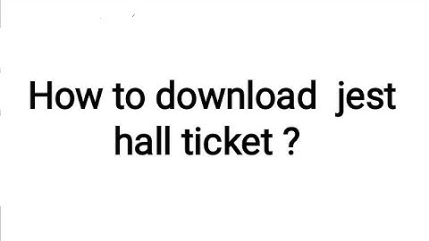 How to download Jest admit card | Jest hall ticket | @only_physics