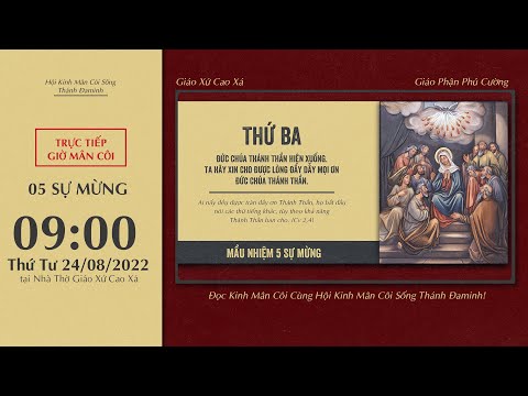 Video ???? Đọc Kinh Chung | 24/08/2022 | 5 Sự Mừng - Sáng Thứ... - youtube