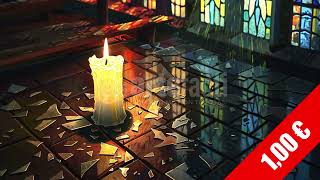 Candle & Stained-Glass Reflections – HD Stock Footage