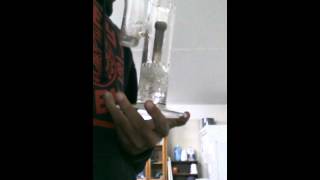 Double showerhead perc bubbler