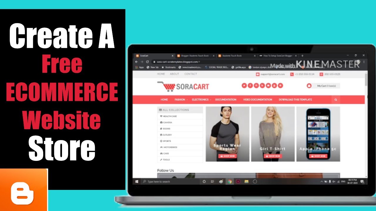 How To Create An E-commerce Website With Blogger For Free 2020 | Hindi ...