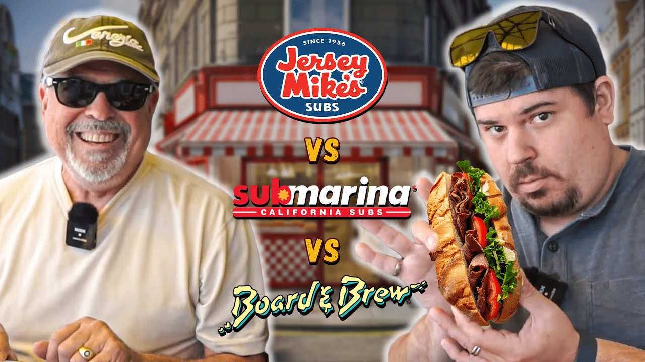 Jersey Mikes vs Submarina vs Board&Brew | | Ultimate Sandwich Review | Breaking the Chains pt. 2