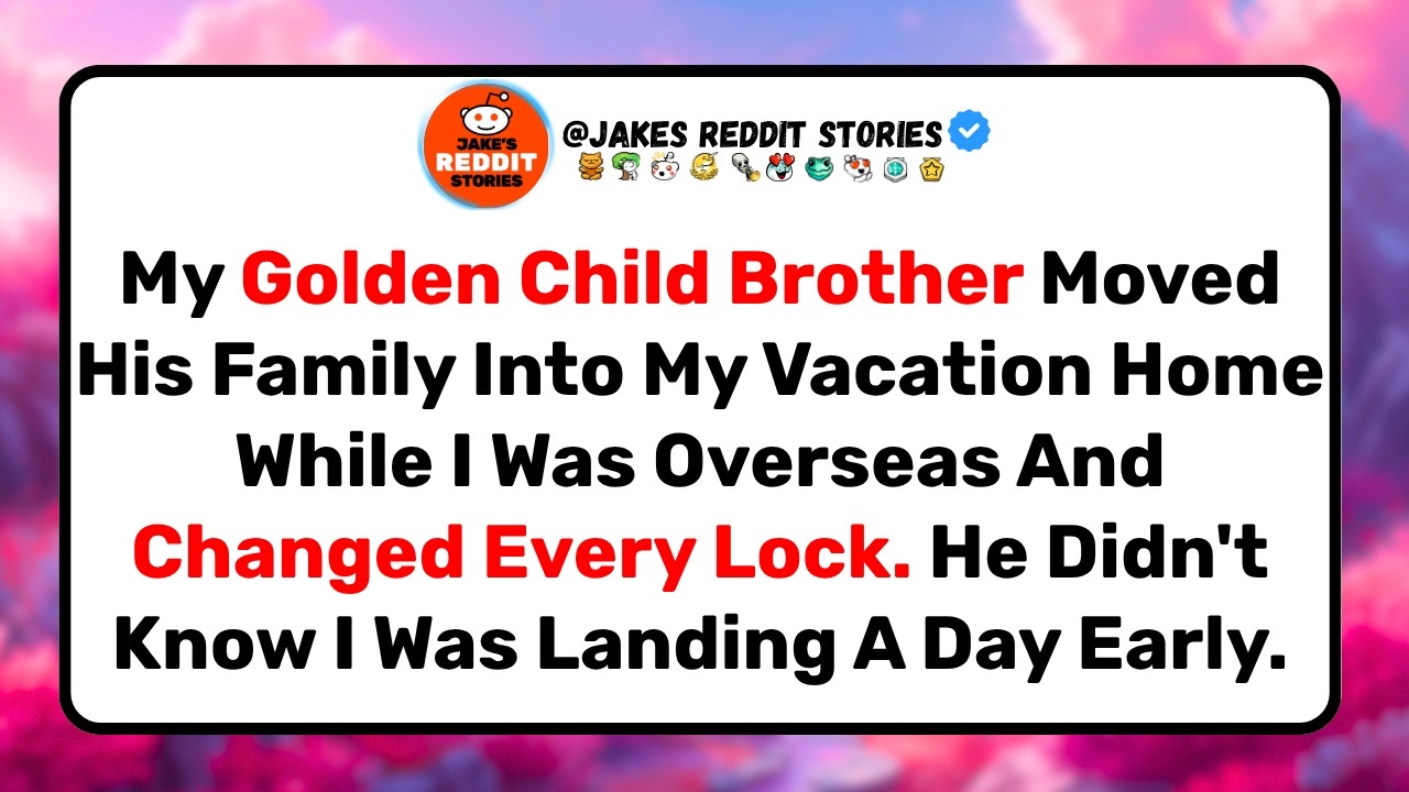 I came home from an overseas contract to find my brother and his family had moved into my lake house, changed the locks, and put a welcome mat on the porch. He told me our mom said it was fine,...