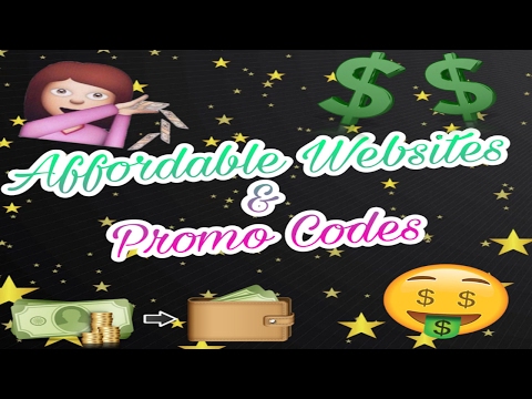 Affordable websites & promo codes!!! 💁🏻💵😊