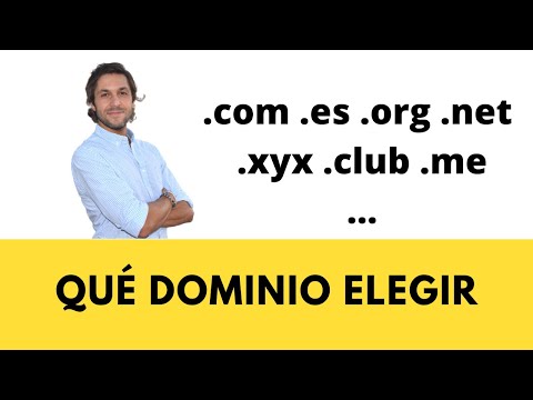 Vídeo: Diferencia Entre Nombres De Dominio .COM Y .NET