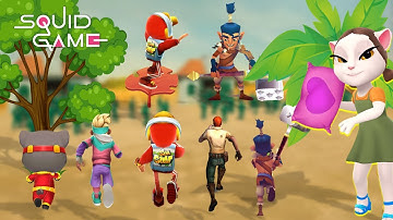 Temple Run2 vs Subway Surfer vs Talking Tom Hero Dash vs BRIM vs Metroland ~ SQUID GAME FUNNY