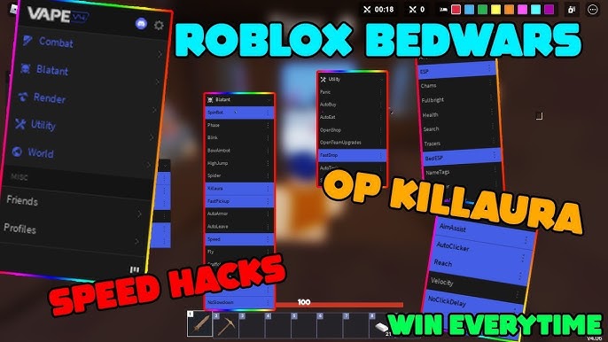 I Used AIMBOT Hacks Against PROs.. (Roblox Bedwars) 