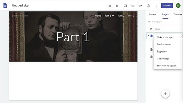 How to create a Google Site for class projects