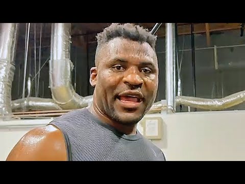 CHECK THOSE GLOVES - Francis Ngannou doesnt TRUST Fury's gloves coming into fight!