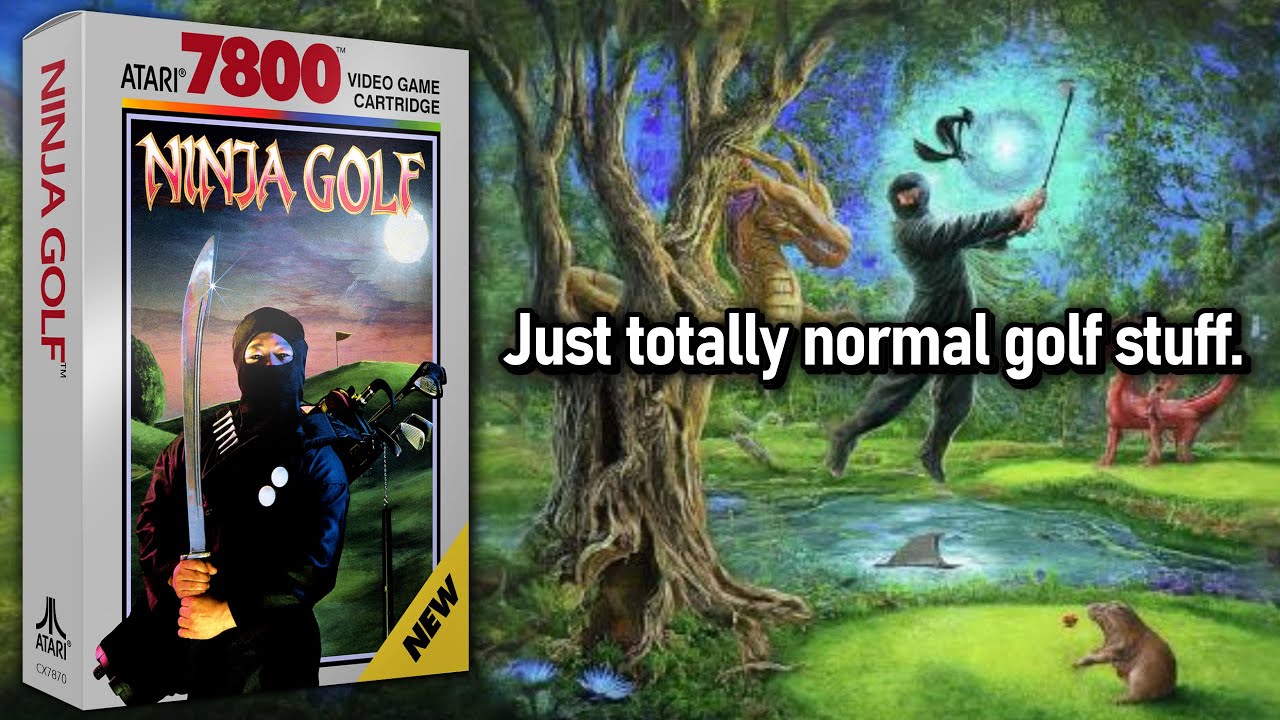 Ninja Golf Atari 7800 EXCLUSIVE: The Most Difficult Ninja Test of