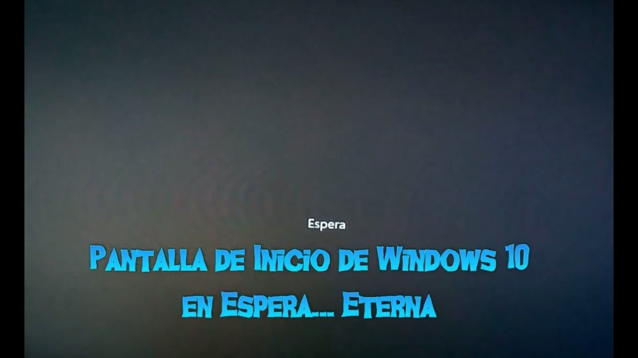 ? Windows 10 se queda en Espera: ? Solución - YouTube