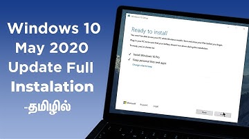 How To Upgrade Windows 10 May 2020 Update In - Tamil!