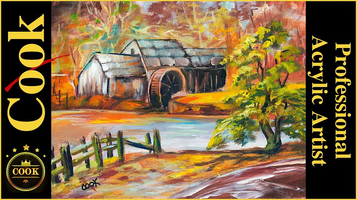 How to Paint Grogan's Old Mill in Autumn with Ging...